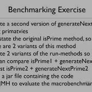 77 Instructions For Exercise 2 Use JMH To Macrobenchmark The Project
