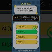 Python Quiz 21 What S The Answer Quiz 21 Python Shorts Quiz Codingchallenge