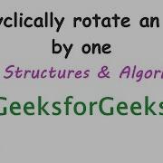 Cyclically Rotate An Array By One C Arrays Data Structures And Algoritms GeeksforGeeks 3