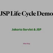 JSP Life Cycle Demo