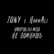 JONY HammAli Наверно ты меня не помнишь
