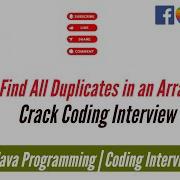 Find All Duplicates In An Array Java LeetCode 442 Solution Crack FAANG Crack Coding Interview