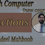 Functions In C 10th Class Computer Science New Book Chapter 5