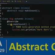 Java Tutorial 29 Abstract Class And Abstract Methods In Java Programming
