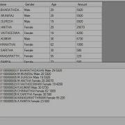Reading Data From DataGridView To Array And Listview In C