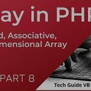 Types Of Arrays In PHP Php Array Tutorial Php Part 8 Associative Array Multidimensional Array