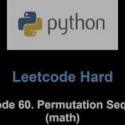 Leetcode 60 Permutation Sequence Math