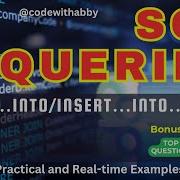 EP 25 SELECT INTO In SQL INSERT INTO SELECT In SQL Codewithabby 2025