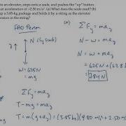 Newton S 2nd Law Accelerating Elevator Level 1 Example 1