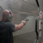 S W 500 Indoor Range In Slow Motion