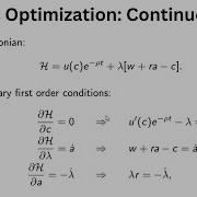 Dynamic Optimization Part 3 Continuous Time