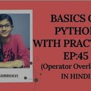 Basics Of Python EP 45 Operator Overloading Python For Beginners In Hindi Python Tutorial