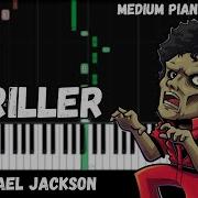 Michael Jackson Thriller Medium Piano Tutorial