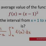 Find The Average Value Of Function On Interval 0 5 Integration