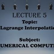 Lagrange Interpolation With Matlab Code