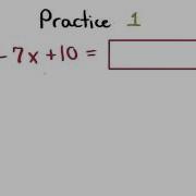 Factoring Practice 1 Visualizing Algebra