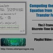 Finding The Difference Equation From The System Transfer Function
