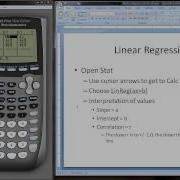 TI 84 Calculator And Linear Regression
