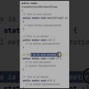 CREATE MULTIPLE METHOD IN SINGLE CLASS IN JAVA