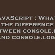JavaScript What S The Difference Between Console Dir And Console Log