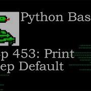 Python Basics Print Sep Default