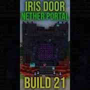 I Built An IRIS DOOR For My Nether Portal Using Create Createmod Minecraft Uberswe Irisdoor