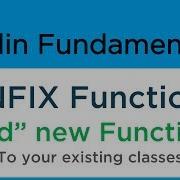 Kotlin INFIX FUNCTION Kotlin Tutorials For Beginners For Android 7 8