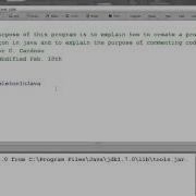 ICS3U VIDEO LESSON 2 Java Skeleton Comments
