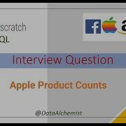 Apple Product Counts Medium StrataScratch SQL Solution Interview Problem