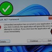 How To Fix Microsoft NET Framework Unhandled Exception Has Occurred