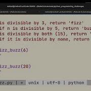 Solving Fizz Buzz In Python Using Doctests Git Vim Coding Demo