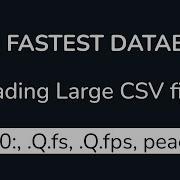 Kdb Loading Large CSV Files