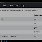 W3schools Python Data Types Part 1