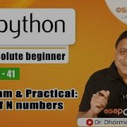 Program For Finding Sum Of N Natural Numbers Using While Loop Python Tutorial Lecture41