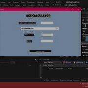 Age Calculator Using VB NET