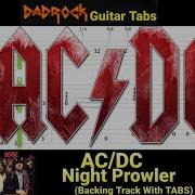 Night Prowler AC DC Guitar Bass Backing Track With TABS