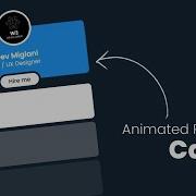 Animated Profile Card Using HTML CSS Javascript