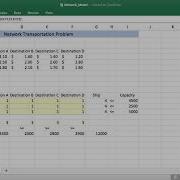How To Setup Solve Linear Programming Transportation Optimization With Excel Solver