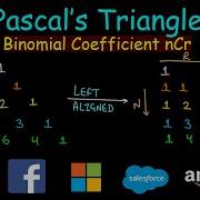 Calculate Binomial Coefficient NCr Pascals Triangle