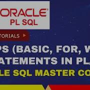 PLSQL LOOPS With Examples Basic Loop While Loop For Loop In Pl SQL PL SQL Course Tutorial 2023