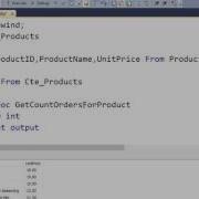 30 1 Output Parameters In Stored Procedure