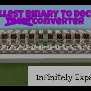 Very Compact Binary Decoder Minecraft