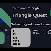 Traingle Quest Solution HackerRank Python Interview