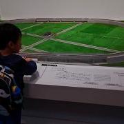 Controlling The Model Train At SCMAGLEV Railway Park Nagoya Japan