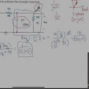 Transfer Function From Circuit And Creating Its Bode Plots