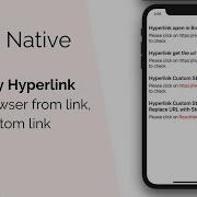 React Native Display Hyperlink Open Browser From Link And Custom Link