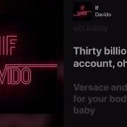 Davido IF Lyrics Apple Music