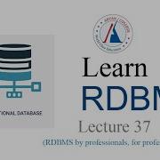RDBMS Lecture 37 ODBMS