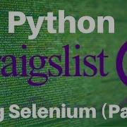 Craigslist Scraper With Python And Selenium Part 3
