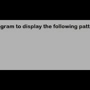 Write A Program In Qbasic To Display Following Pattern